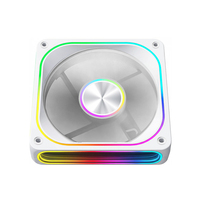 Ventilateur ARGB à surface miroir de style nouveau Wanmisle, ventilateur silencieux à synchronisation, refroidissement rapide du processeur, ventilateur pour ordinateur de jeu, fabrication sur mesure