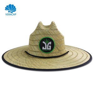 HB0007 맞춤형 여름 햇빛 차단 밀짚모자 낚시용 맞춤 로고 인쇄 미국 솜브레로 비치 모자 서핑 인명구조원 밀짚모자 - Product Image 1