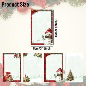 4 Designs Winter Theme Holiday Notepads Christmas <strong>Notepad</strong> for Home School and Office - Product Image 2