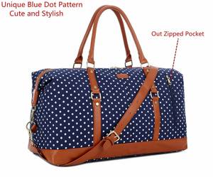 กระเป๋าผ้าแคนวาสสำหรับผู้หญิงแบบสั่งทำพิเศษ กระเป๋าเดินทางอเนกประสงค์แบบโพลีเอสเตอร์ กระเป๋าถือแบบมีซิป ดีไซน์ทันสมัย พกพาสะดวก - Product Image 2