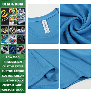 เสื้อยืดแห้งเร็ว ปรับแต่งได้ นุ่มสบาย ป้องกันรังสียูวี ชายเสื้อไม่สมมาตร ระบายอากาศดี เสื้อกีฬาขายส่ง คุณภาพสูง - Product Image 3