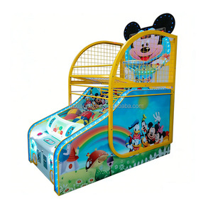 Macchina da Basket per Bambini a Tema Topolino con Funzione a Moneta, Ideale per Parchi Divertimento - Product Image 1
