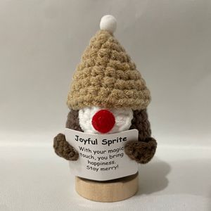 Ornamenti fatti a mano in maglia di Halloween con piccola sciarpa decorazione di bambola lavorata a maglia all'uncinetto positiva per Dercaration del partito - Product Image 2