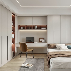 Set Camera da <span class=keywords><strong>Letto</strong></span> Moderno Minimalista Extra-Large di Lusso, <span class=keywords><strong>Letto</strong></span> Tatami in Legno <span class=keywords><strong>su</strong></span> <span class=keywords><strong>Misura</strong></span> con Scrivania e Spazio di Archiviazione - Tatami - Product Image 2