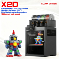 Vente directe d'usine, imprimante 3D à double extrudeur Bamboo X2D déverrouillée A1C A2L P1SC P2SC H2SC H2D H2C avec télécommande par application