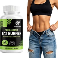 Capsules de contrôle du poids à base de plantes pour hommes et femmes, sans gluten, brûleur de graisse, OEM