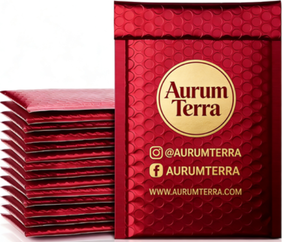 Sobre Acolchado de Burbujas Morado Personalizado OEM, Sobre de Papel Metálico de Alta Calidad, Embalaje Logístico Holográfico - Product Image 5