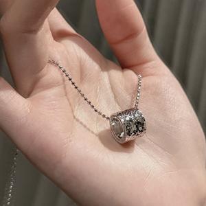 Collares de Plata de Ley S925 con Cadena CNC, Estilo Francés Simple y Elegante, Joyería Fina Brillante, Colgantes de Moda - Product Image 4