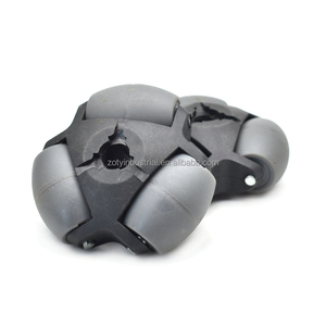 Rueda <span class=keywords><strong>Omni</strong></span> rotacaster de baja fricción, ruedas omnidireccionales para robot de barrido - Product Image 3