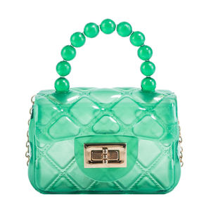 Großhandel Custom Kleine klare Gelee Damen Taschen Mini Kid Geldbörse Frau Handtaschen Mini Süßigkeiten Gelee Geldbörse - Product Image 3