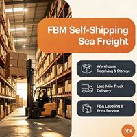 Service de logistique porte-à-porte FBA FBM, fret maritime plus livraison par camion, dédouanement et taxes inclus