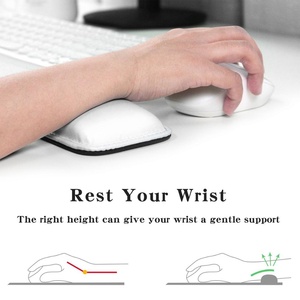 Coussin de poignet souple en cuir PU, repose-poignet ergonomique en mousse à mémoire de forme, support de poignet résistant à l'eau, 370x80mm/460x80mm - Product Image 2