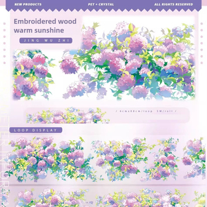 1 Rouleau Nouveau Produit Lingfeng Wishes Fenêtre Ombre Shaoguang Collage Ruban Style Ancien Style Moderne Création de Paysage - Product Image 5