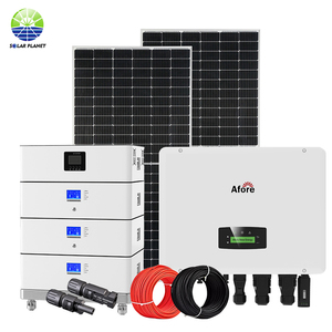 ชุดระบบโซลาร์เซลล์ไฮบริดอุตสาหกรรมขนาด 10kw 20kw 30kw พร้อมแบตเตอรี่ลิเธียมไอออนติดตั้งง่าย มาพร้อมตัวควบคุม MPPT - Product Image 4