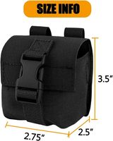 Mini pochette utilitaire MOLLE compacte, porte-équipement tactique de petite taille avec boucle à dégagement rapide