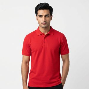 Camiseta Polo Compacta de Manga Corta con Cuello Redondo, Estilo Casual, para Trabajo Corporativo, con Logotipo Personalizado Bordado o Impreso, Fabricada en Tela - Product Image 1
