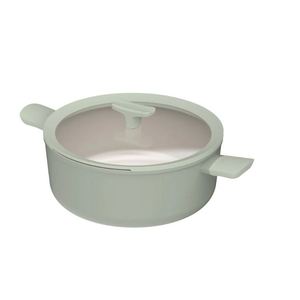 Balance Sage Green Non Stick <b>Saucepan</b> 28cm With Lid For Cooking - Product Image 1