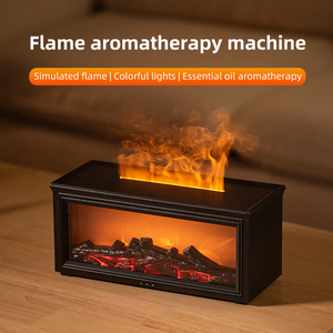 Chimenea de hoguera eléctrica portátil con control remoto, humidificador de llama colorido, difusor de aceites esenciales para el hogar y la Oficina - Product Image 4