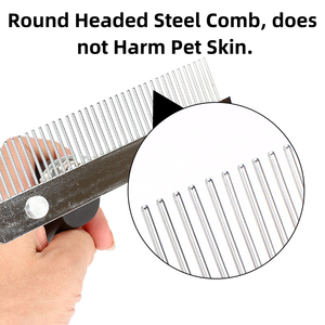 Tier pflege werkzeug Vieh ausrüstung Kamm Haustier Gezackte Haar bürste Kamm Veterinär Tierhaar Kamm - Product Image 3