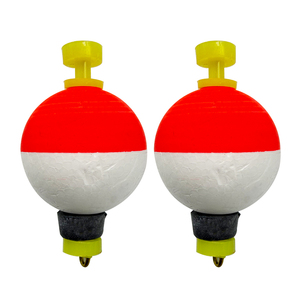 ทุ่นตก<span class=keywords><strong>ปลา</strong></span>แบบกดปุ่มทรงกลม สีแดงขาว ทุ่นแบบ Snap-on ทำจากพลาสติก ABS แข็ง สำหรับตก<span class=keywords><strong>ปลา</strong></span>แพนฟิช - Product Image 1