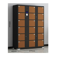 Système de casier intelligent pour salle de sport Armoire métallique Armoire de rangement intelligente pour colis Casier électronique intelligent pour livraison de colis pour parc de plage