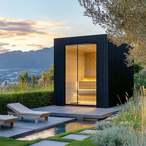 Compact Wooden Sauna Rooms 2-Person Space-Saving Design With Solid Pine for Small Apartments - Product Image 1