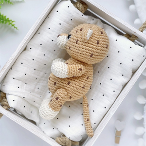 สวนสัตว์เมจิก Amigurumi ตุ๊กตาสัตว์สร้างสรรค์ Handmade ถัก Amigurumi เสือดาวเสือดาวโครเชต์เสือดาวของเล่น - Product Image 3
