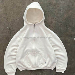 Sudadera con Capucha Oversize de Algodón 100% Estilo Vintage, 500 Gsm, Tejido French Terry, Lavado Ácido, Gris con Bordado - Product Image 3