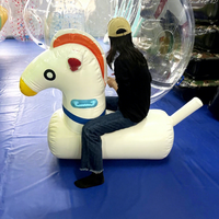 Cheval gonflable interactif pour courses de saut, idéal pour le team building, les sports de plein air et les jeux de carnaval