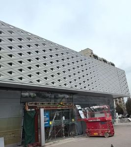 Modern Aluminum Curtain Wall <b>Panels</b> Powder Coated Anti-Corrosion for Building Exterior Applications - Product Image 1