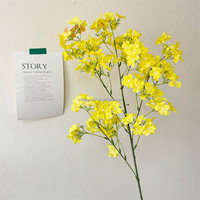 E-704 Branche de Gypsophile Artificielle Faite à la Main, Longue Tige, Fleur Artificielle Souffle de Bébé pour la Fête des Mères
