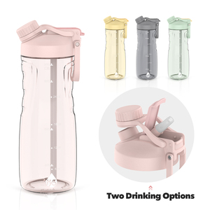 Grande Sport Plastic <strong>Water</strong> <strong>Bottle</strong> With Duo Refresh Lid Straw <strong>Large</strong> Capacity Reusable Leak Proof for Gym Hiking Travel - Product Image 5