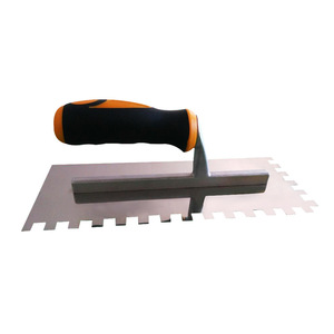 2025 Kunststoff kelle Profession elle Konstruktion Edelstahl Gips gekerbte Kelle - Product Image 1