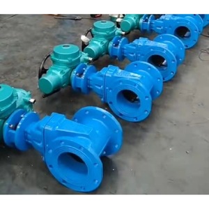 Vanne électrique à opercule Longyao Shuangyong DN100 PN16 en fonte à joint souple pour le contrôle de l'eau avec interrupteur 380V - Product Image 5