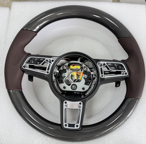 Volante de Coche Personalizado de Fibra de Carbono y Cuero para Porsche Panamera, <span class=keywords><strong>Macan</strong></span>, Cayenne, 918, 911, 718, 970, 971, 958, 987, 996, 997 - Product Image 1