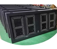 Pantalla Digital LED Grande de 7 Segmentos, Personalizable, Resistente al Agua IP65, Roja, Blanca y Verde, para Precios de Gasolina/Puntuaciones
