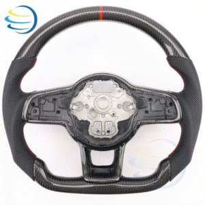 อัพเกรดรถยนต์สำหรับ Volkswagen พวงมาลัยคาร์บอนไฟเบอร์แบบ LED สำหรับ <span class=keywords><strong>VW</strong></span> Polo 6r Scirocco <span class=keywords><strong>Jetta</strong></span> Tiguan T6 Passat B6 B7 B8 up Amarok Eos - Product Image 5