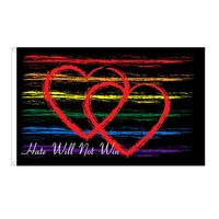 Banderas Grandes LGBT de Ecuador de 3x5 pies, 100% Poliéster, Impresión Personalizada de Alta Calidad, Precio de Mayoreo