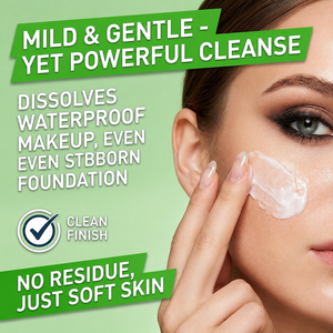 Balsamo Detergente Viso Non Comedogenico Senza Profumo Riutilizzabile Ecologico con Complesso di Ceramidi e Olio di Jojoba Idratante e Nutriente per il Trucco - Product Image 2