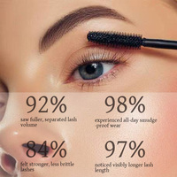 Mascara à double tête pour cils, effet allongeant naturel, anti-bavures, cosmétiques pour les yeux