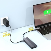 Base de Conexión USB C 12 en 1 con Dos Puertos HDMI 4K 60Hz, Carga PD de 100W, Puertos USB-C/A de 10Gbps, Lector de Tarjetas SD/Micro