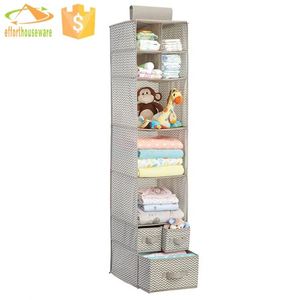 Organizador de Armario Colgante con Cajas de Almacenamiento Plegables para Organización de Armarios y Gestión de Ropa - Product Image 4