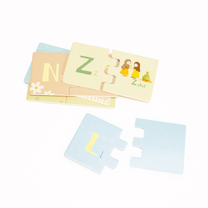 Rompecabezas del Alfabeto Islámico de Papel Grueso con Impresión Personalizada, Tarjetas Educativas con Caja Rígida de Dos Piezas para Niños Preescolares - Product Image 6