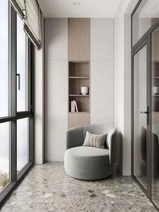 ตู้ซักรีดระเบียงพร้อมตู้กับข้าวขนาดใหญ่สำหรับเครื่องซักผ้าแบบติดตั้งในตัว - Product Image 3