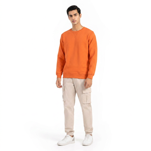 Men's 100% Cotton Crewneck Sweatshirt <b>High</b> Quality Winter Wear Custom Printed and Embroidered Logo Plain Dyed with Low MOQ - Product Image 1
