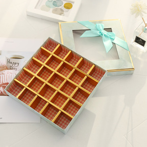 Cajas <span class=keywords><strong>de</strong></span> Regalo <span class=keywords><strong>de</strong></span> Chocolate con Ventana, Cajas <span class=keywords><strong>de</strong></span> Papel Vacías para <span class=keywords><strong>Bombones</strong></span>/Dulces, Bandeja Divisora con Cinta para Recuerdos <span class=keywords><strong>de</strong></span> Fiesta <span class=keywords><strong>de</strong></span> Bodas - Product Image 6