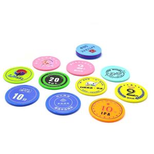 Fichas de Póker PS Directas de Fábrica, Material de Poliestireno, 39 mm, Color Sólido, Fichas de Juego, Logotipo Personalizado Disponible, Venta al por Mayor - Product Image 1