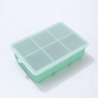 Moule à glaçons en silicone très vendu, bac à glaçons en silicone avec couvercles en silicone