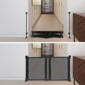 Barrière de sécurité pour bébé en maille métallique pliable multifonctionnelle Protection de porte anti-enfants pour la <span class=keywords><strong>maison</strong></span> Barrière de sécurité pour les escaliers et les pièces pour un usage domestique - Product Image 2