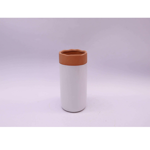 Vase à fleurs en céramique, finition en porcelaine et terre cuite, vase élégant fait à la main pour l'intérieur, l'extérieur, la maison, le bureau, centre de table, jardinières - Product Image 2